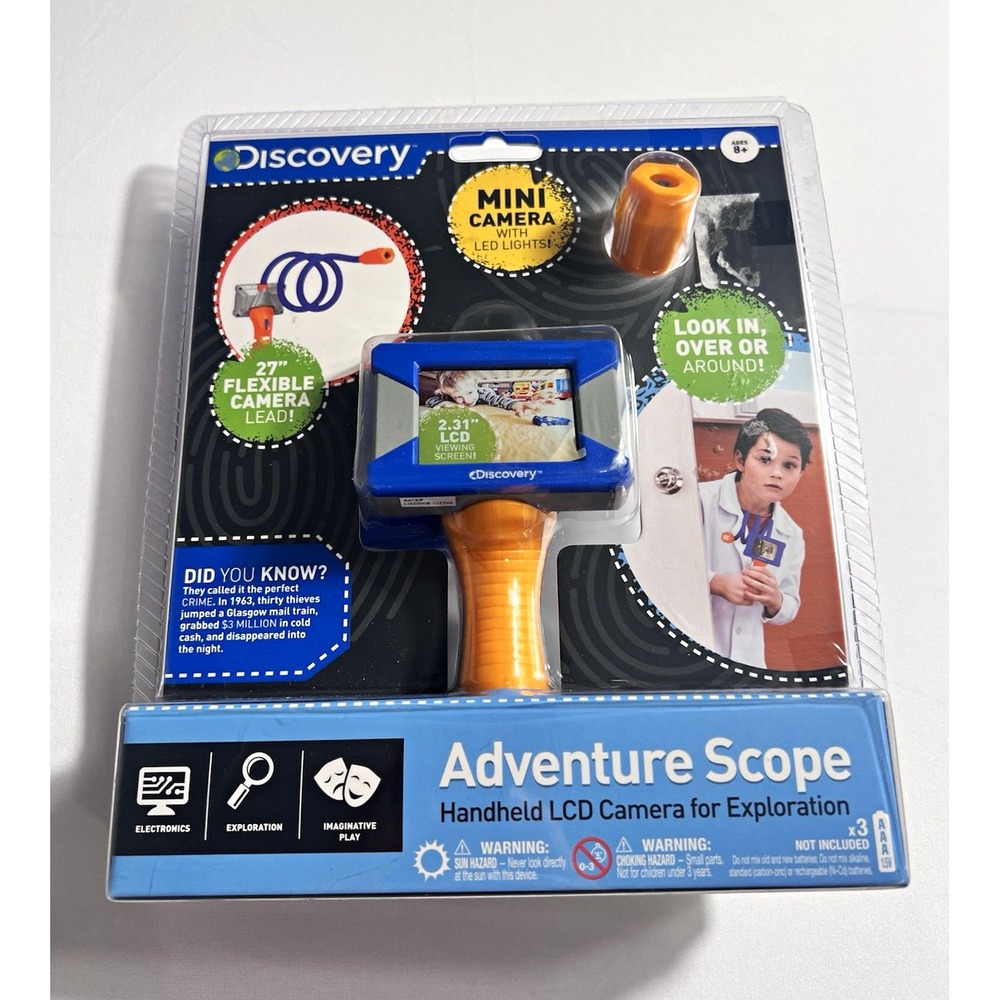 Discovery Adventure Scope Kids Handheld LCD Camera 2.31in LED USB Blue/Orange